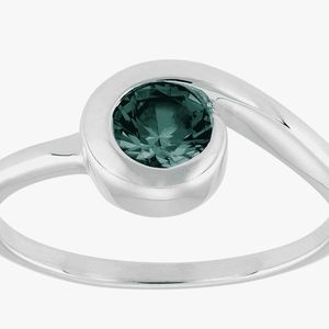 Silpada sterling silver emerald ring size 5